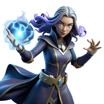 stunning vintage A powerful sorceress with glowing hands summoning a storm of swirling energy, in a dynamic, comic book style original png