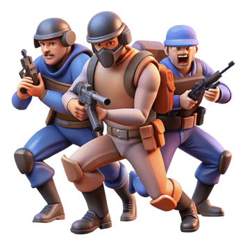 magnificent abstract A group of rebels fighting against heavily armed soldiers, dynamic action scene, gritty realism style, dramatic lighting, muted color palette high resolution png