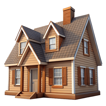 stunning classic Cape Cod style house, symmetrical facade, cedar shingles, white trim, soft daylight, highly detailed, Cape Cod style high quality png