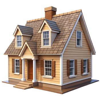 dramatic minimalist Cape Cod style house, symmetrical facade, cedar shingles, white trim, soft daylight, highly detailed, Cape Cod style professional png