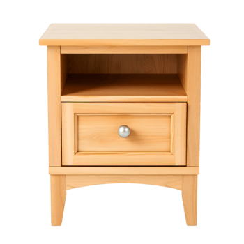 Wooden Nightstand with Drawer png