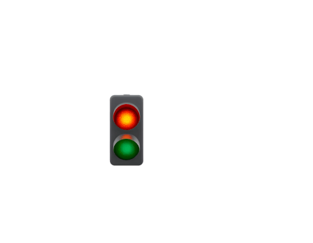 Traffic light with red and green lights. png