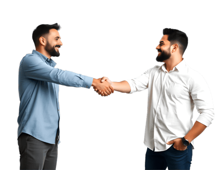 Men shaking hands in business deal or agreement png