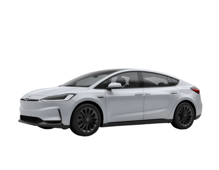 White Tesla Model X electric SUV car png