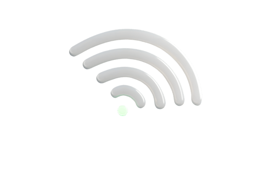 WiFi Signal Icon with Glowing Light Digital Connectivity Symbol for Technology and Internet Co png