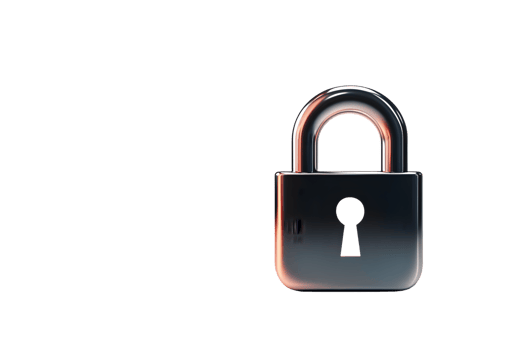 Secure Lock Icon Metallic Padlock with Keyhole for Safety and Protection Concepts png