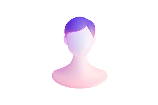 Abstract Gradient Profile Icon with Modern Design png