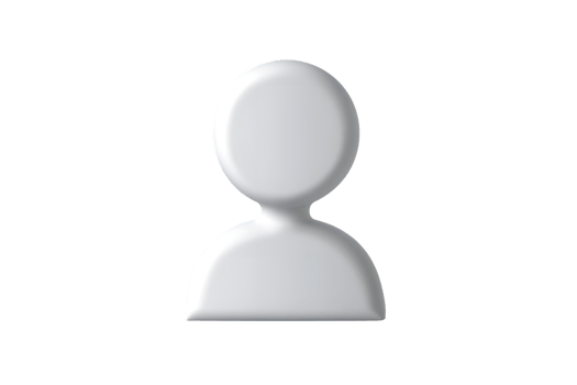 Generic User Icon Minimalist White Silhouette on Black Background for Profiles and Application png