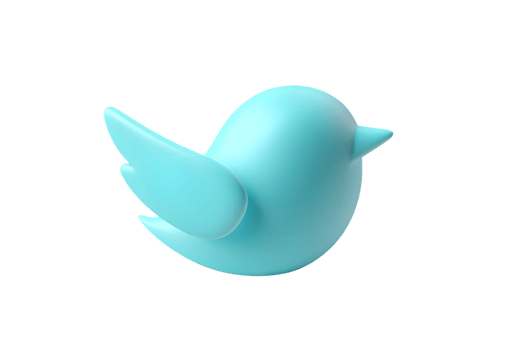 Abstract Bird Logo Design in Light Blue on Black Background for Digital Communication and Socia png