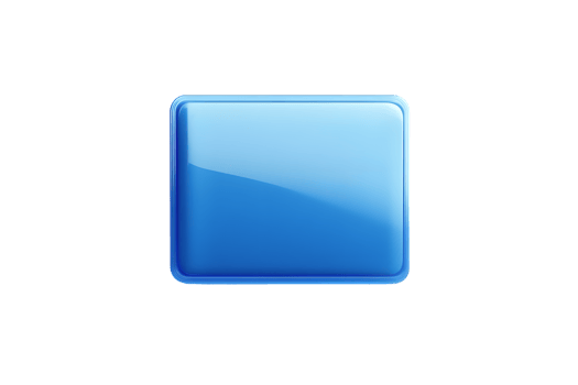 Blue Gradient Square Icon with Glossy Finish for Digital Design and User Interfaces png