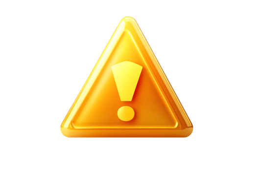 Warning Sign Yellow Triangle with Exclamation Mark for Safety and Caution Signal png