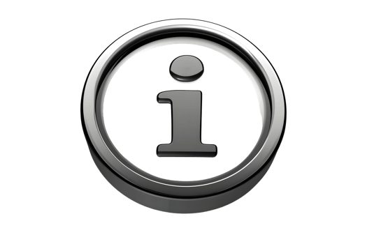 Information Icon A Shiny Metallic Information Symbol with a Glossy Finish for Digital Interfa png