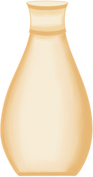 Beautiful shape and style of soft orange ceramic vase for decorate home and room. png