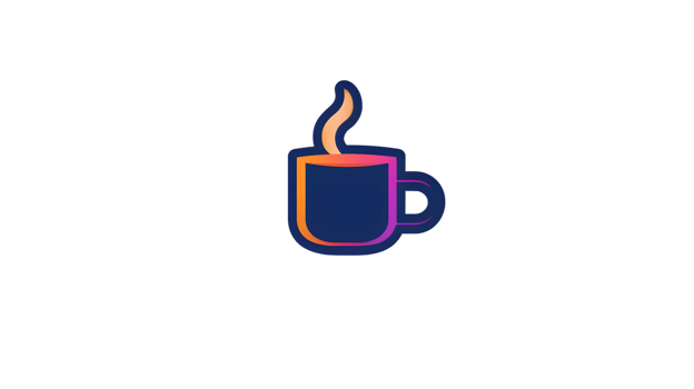 A steaming cup of coffee with vibrant colors perfect for morning or evening themes ideal for png