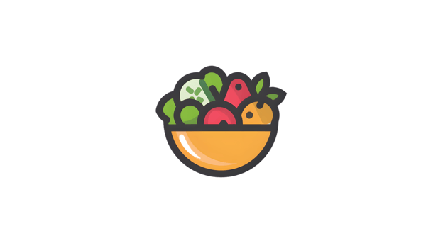 A colorful bowl filled with fresh fruits and vegetables perfect for health and nutrition theme png
