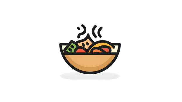 A steaming bowl of noodles with vegetables and meat perfect for food and culinary themes png