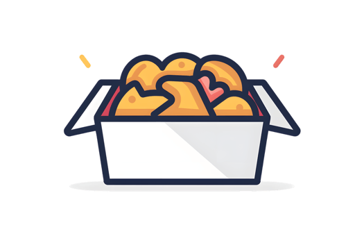 A box overflowing with colorful puzzle pieces symbolizing creativity and problemsolving png