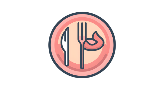 Dining Icon with Cutlery and Food A Minimalist Design for Restaurant Menus Culinary Themes a png
