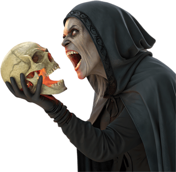 Wicked Hag with Spooky Horror Presence. . png