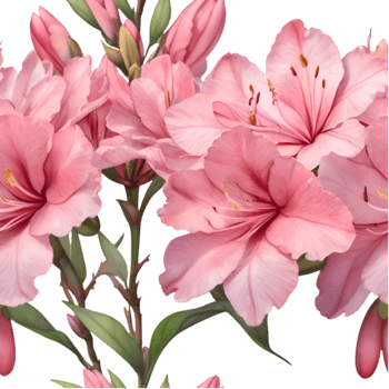 Azalea Blossom Art in Stunning Seamless Design. . png