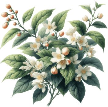Hand drawn botanical illustration vintage, blossom art, flowers and leaves in garden watercolor drawing, cherry tree branch, sakura Floral Elements, spring flower blossom plants png