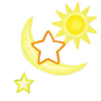 Moon Star Sun Cluster png