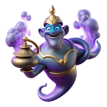 magnificent creative A powerful djinn, emerging from a magical lamp, surrounded by swirling smoke and glowing embers. Dramatic, magical lighting. Arabian Nights style authentic png