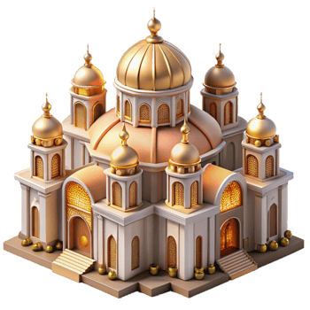 stunning classic Byzantine basilica, intricate mosaics, soaring domes, warm candlelight, highly detailed, Byzantine style exclusive png