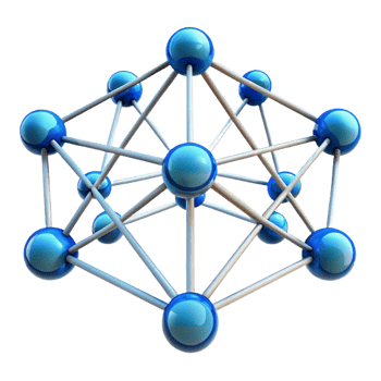 impressive classic A network of interconnected nodes forming a complex, glowing web, representing the internet. Abstract style detailed png