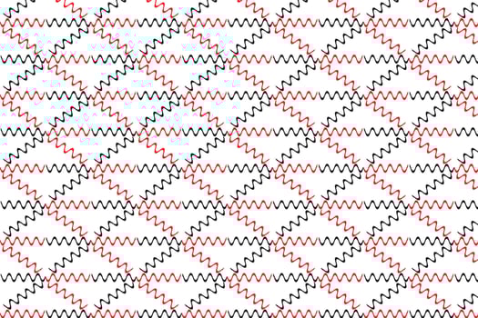 simple abstract red black color short smooth zig zag line pattern zigzag diamond pattern with repetitive geometric pattern in red and black vector