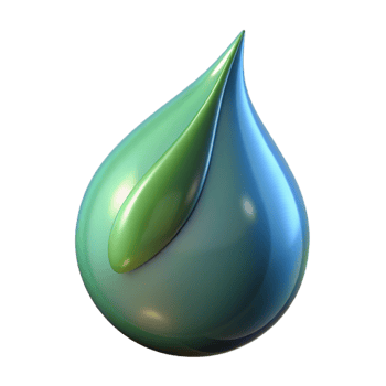 magnificent abstract A single raindrop falling from a leaf, reflective lighting, macro photography style high resolution png