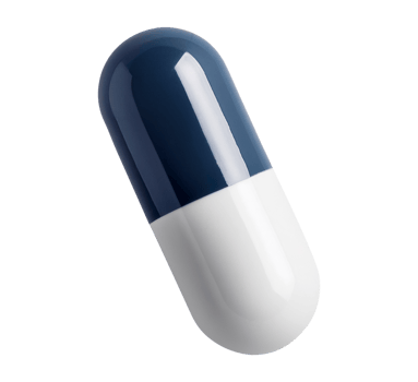 A pill with a blue and white stripe on it png