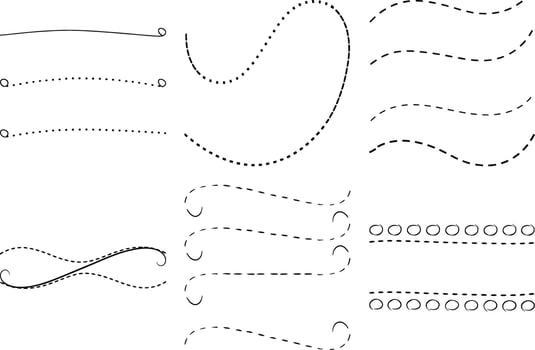 Hand Drawn Swirls and Arrows Bundle for Elegant Graphic Design vector