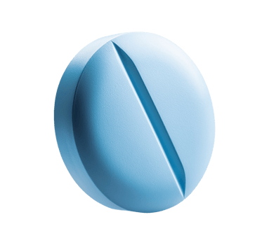A blue pill on a transparent background png