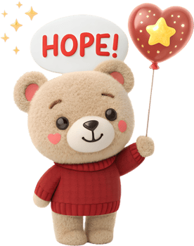 Playful teddy bear clipart for websites and logos. . png