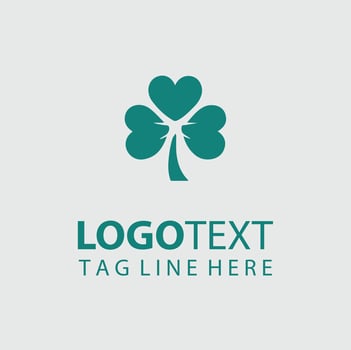 Lucky Clover Boughs Shamrock Trees logo vector
