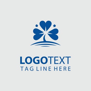Trifolium Twirl Shamrock Trees logo vector