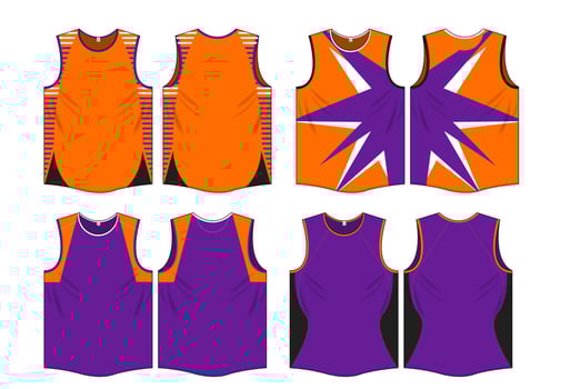 Singlet design template marathon running jersey vector