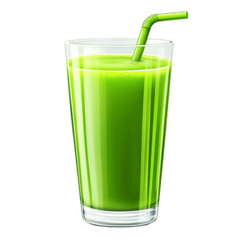 Healthy Green Juice in a Transparent Glass png