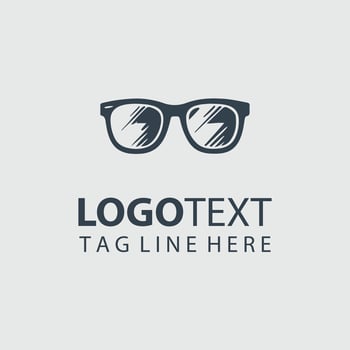 Pure Focus Eyewear Glasses Logo vector