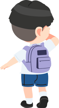 Kid boy doing a dabbing pose png