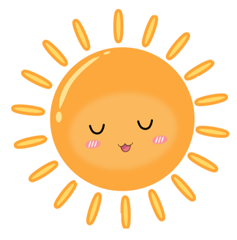 Warm Yellow Sun png