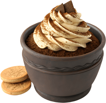 Rich and Creamy Layers of Tiramisu Dessert Clipart . png
