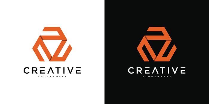 Creative abstract geometric logo design. Premium vector