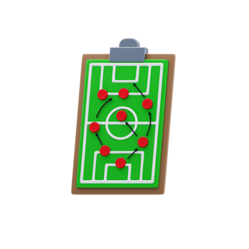 Football Strategy Board 3D Icon png