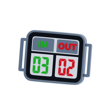 Substitution Board 3D Icon. Soccer game substitution 3d icon png