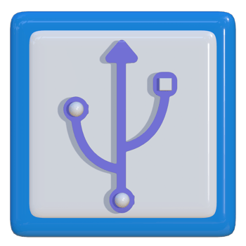 Simple 3d icon of data transfer. Suitable for presentation media, design templates, flayers, brochures, promotional media and advertisements. png