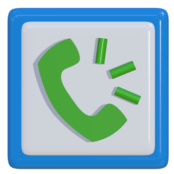 Simple 3d icon of phone call. Suitable for presentation media, design template, flayer, brochure, promotion media and advertisement. png