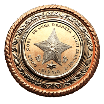 Historic Gold Coin Transparent Background png