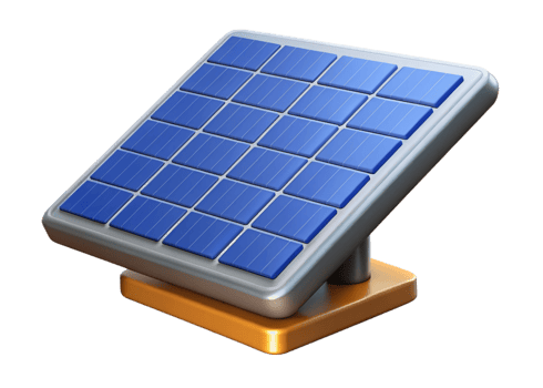 3D Model of a Small Portable Solar Panel for Renewable Energy png